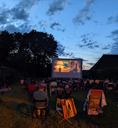 Cinema en plein air.