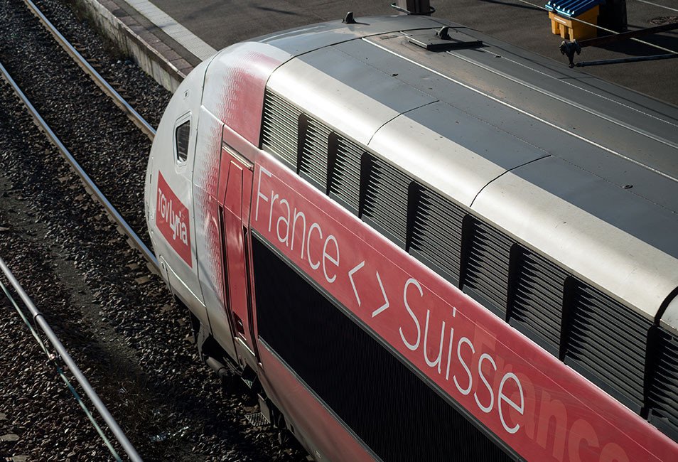 Train TGV Lyria - France-Suisse.